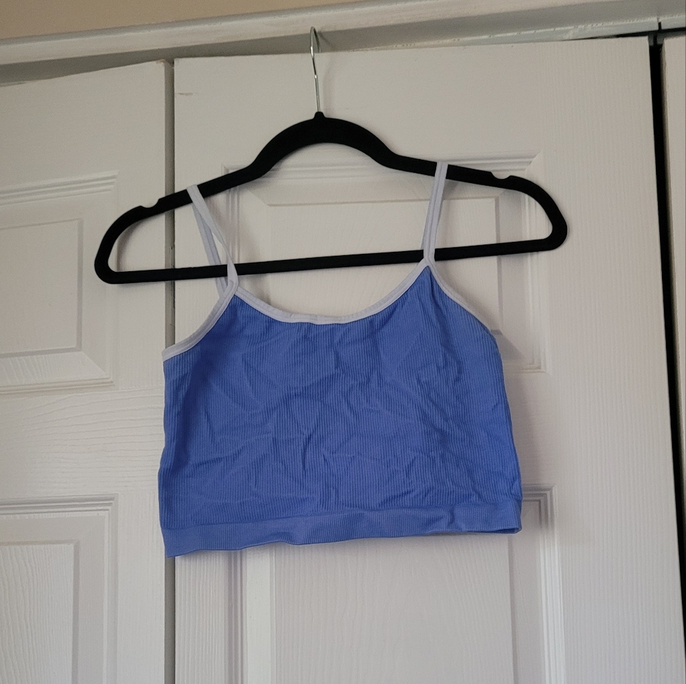 Madewell MWL Seamless Crop Cami in Colorblock